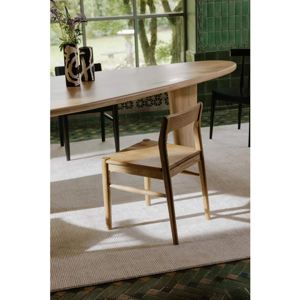 BC-1123-24 Owing Dining Chair Natural Oak - Set Of Two