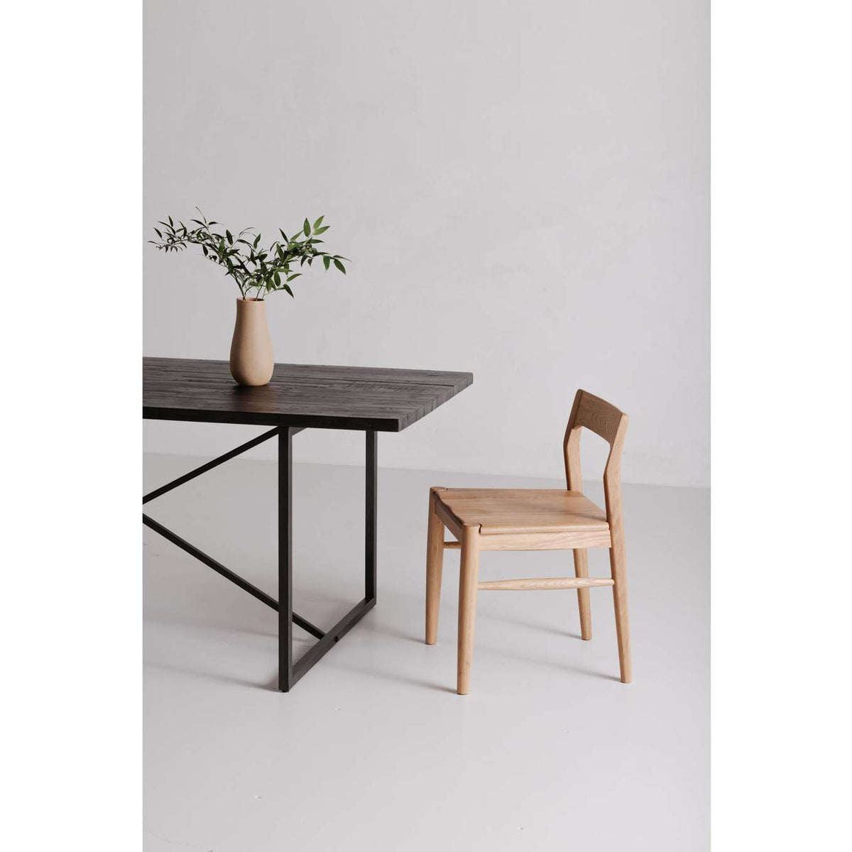 BC-1123-24 Owing Dining Chair Natural Oak - Set Of Two