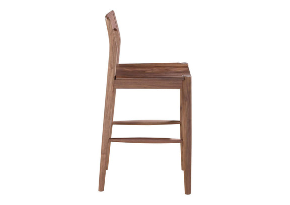 BC-1124-03 Owing Counter Stool Walnut Brown