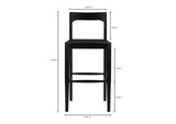 BC-1125-02 Owing Barstool Black