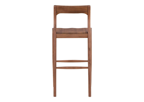BC-1125-03 Owing Barstool Walnut Brown