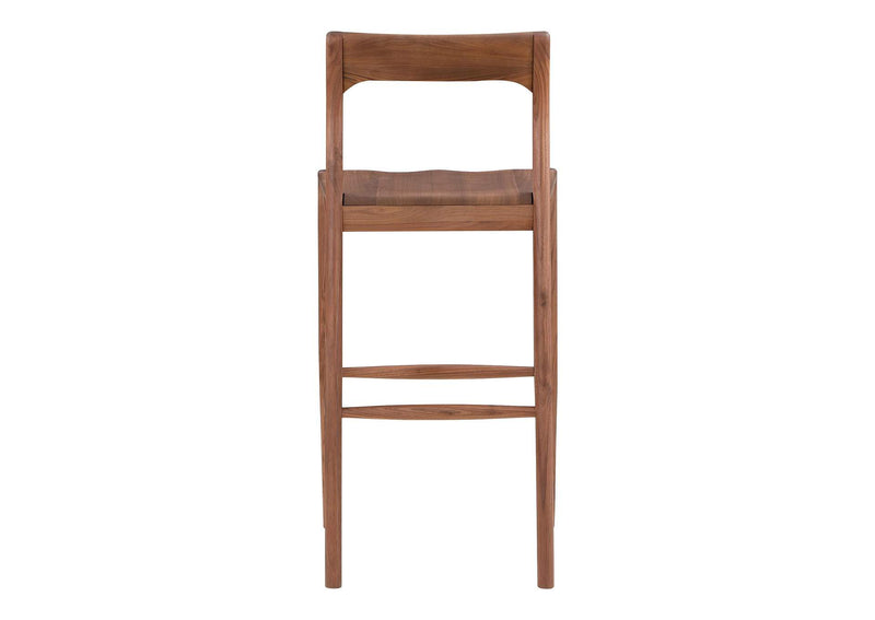 BC-1125-03 Owing Barstool Walnut Brown