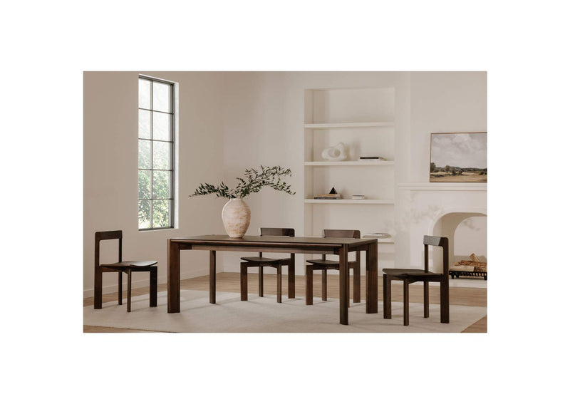 BC-1132-20 Daifuku Large Dining Table Walnut Stained Ash