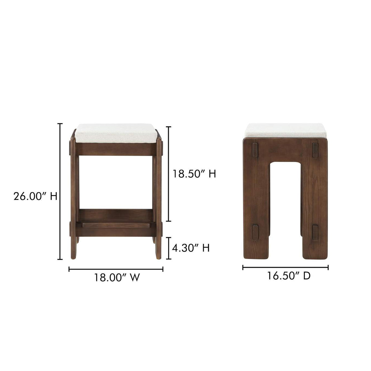 BC-1135-20 Ashby Counter Stool Brown