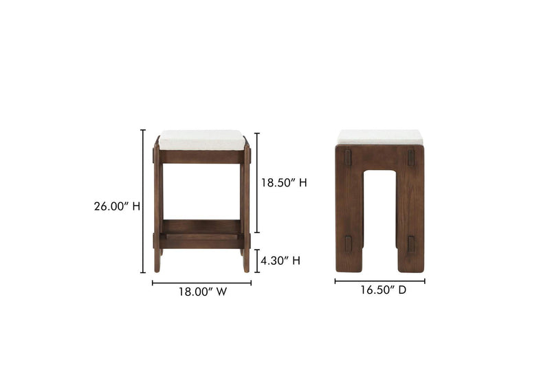 BC-1135-20 Ashby Counter Stool Brown