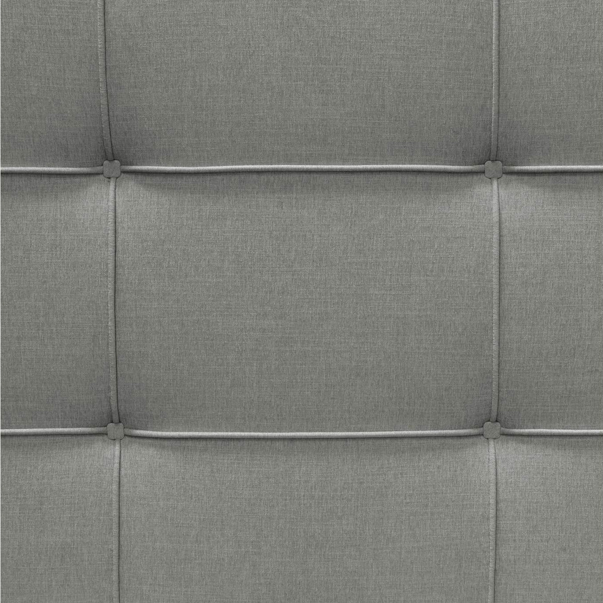 BEVERLYGRQUBED Beverly Queen Bed With Integrated Footboard Storage Unit & Accent Wings In Grey Fabric By Diamond Sofa