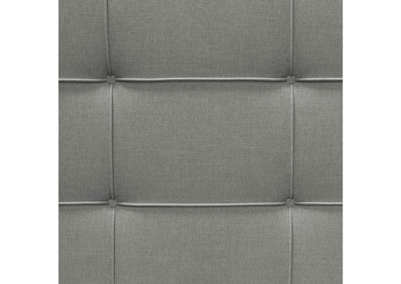 BEVERLYGRQUBED Beverly Queen Bed With Integrated Footboard Storage Unit & Accent Wings In Grey Fabric By Diamond Sofa