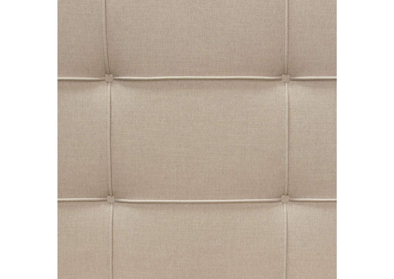 BEVERLYSDQUBED Beverly Queen Bed With Integrated Footboard Storage Unit & Accent Wings In Sand Fabric By Diamond Sofa
