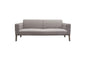 Blair Sofa in Grey Fabric with Curved Wood Leg Detail by Diamond Sofa