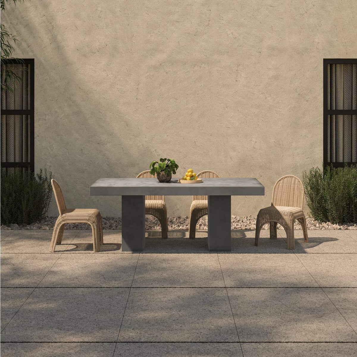 BQ-1000-25-0 Antonius Outdoor Dining Table Grey