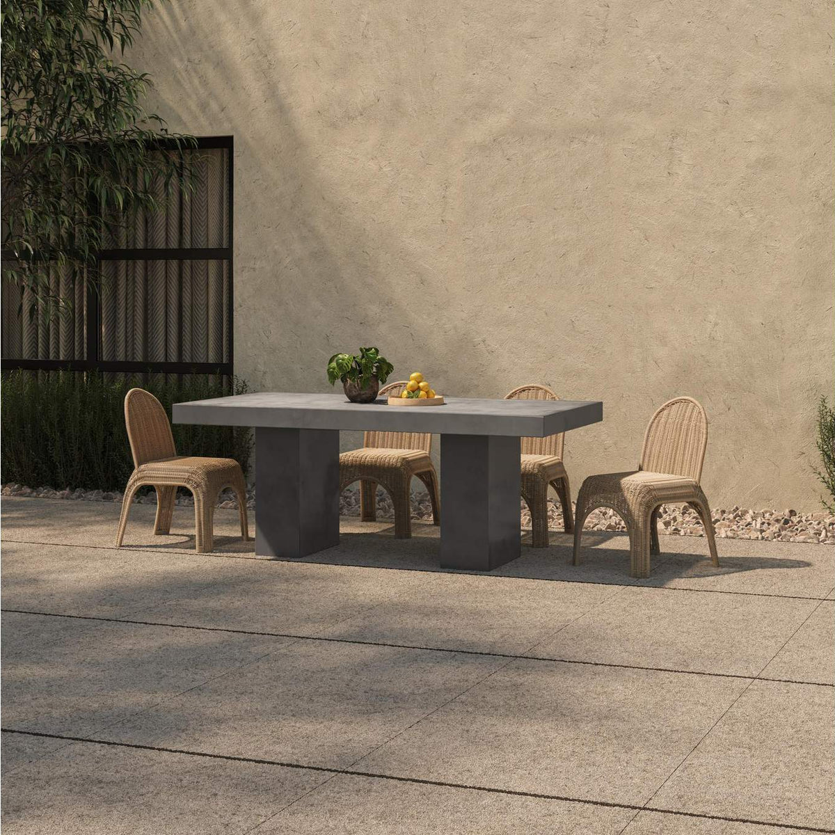 BQ-1000-25-0 Antonius Outdoor Dining Table Grey