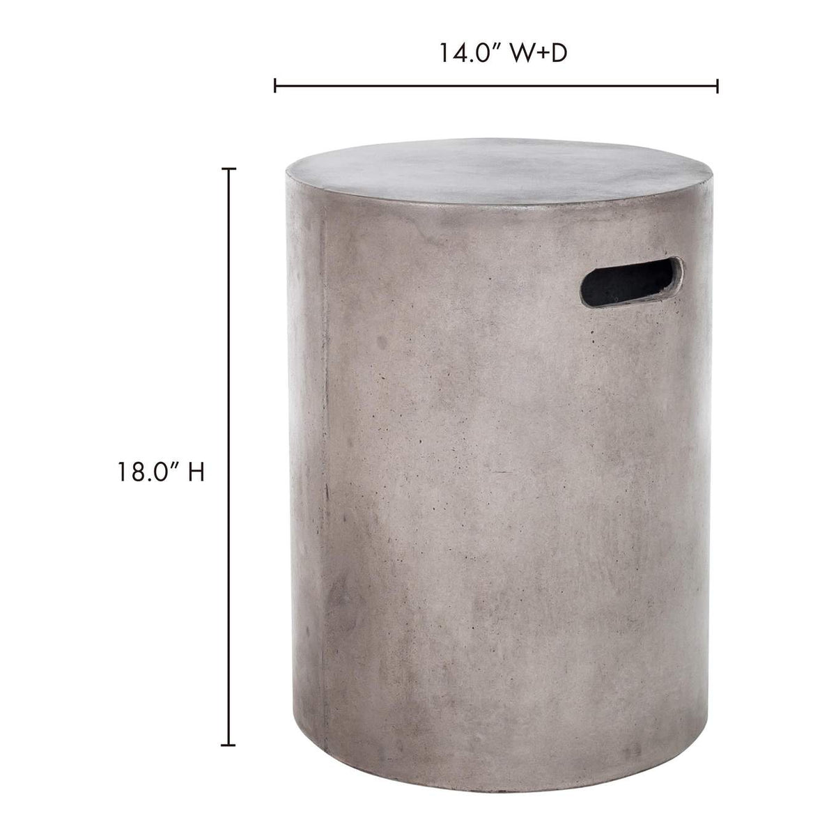 BQ-1004-25 Cato Outdoor Stool Grey