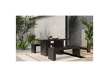 BQ-1005-02 Lazarus Outdoor Bench Black