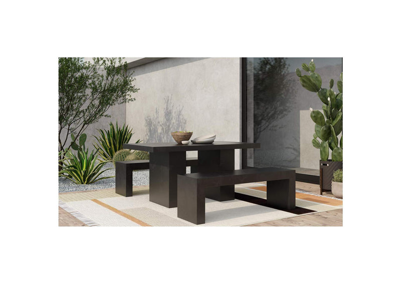 BQ-1005-02 Lazarus Outdoor Bench Black