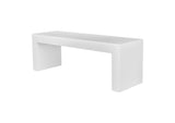 BQ-1005-18 Lazarus Outdoor Bench White