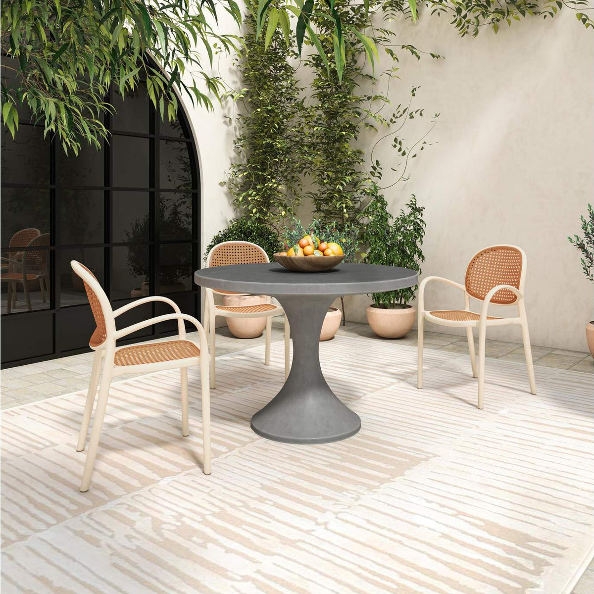 BQ-1008-25-0 Isadora Outdoor Dining Table Grey