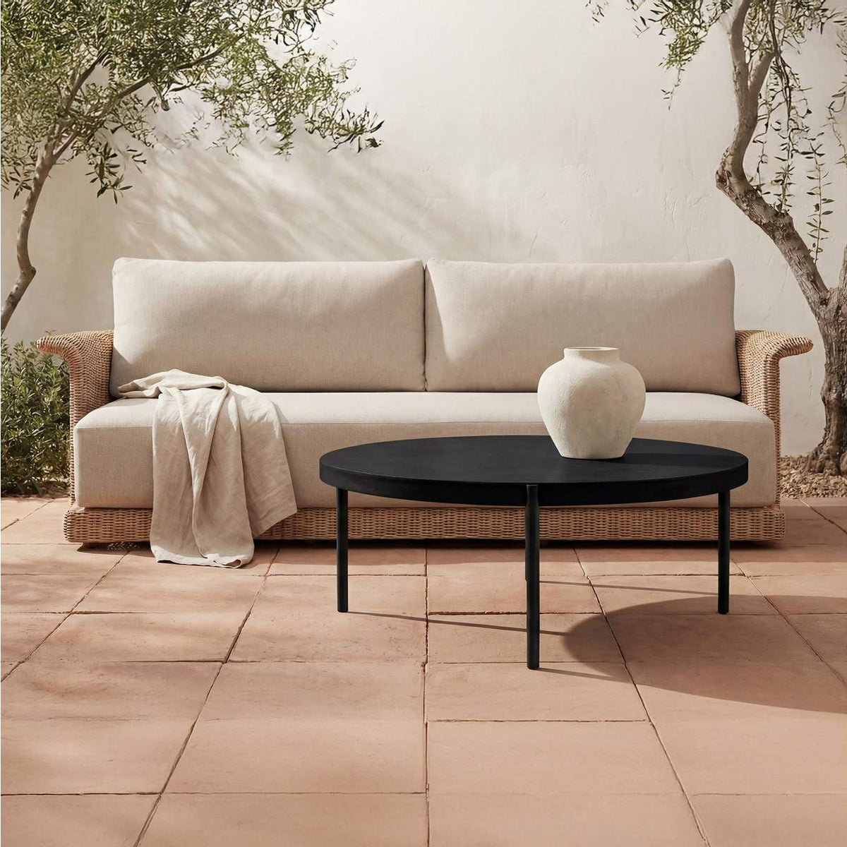 BQ-1009-02 Mendez Outdoor Coffee Table Black
