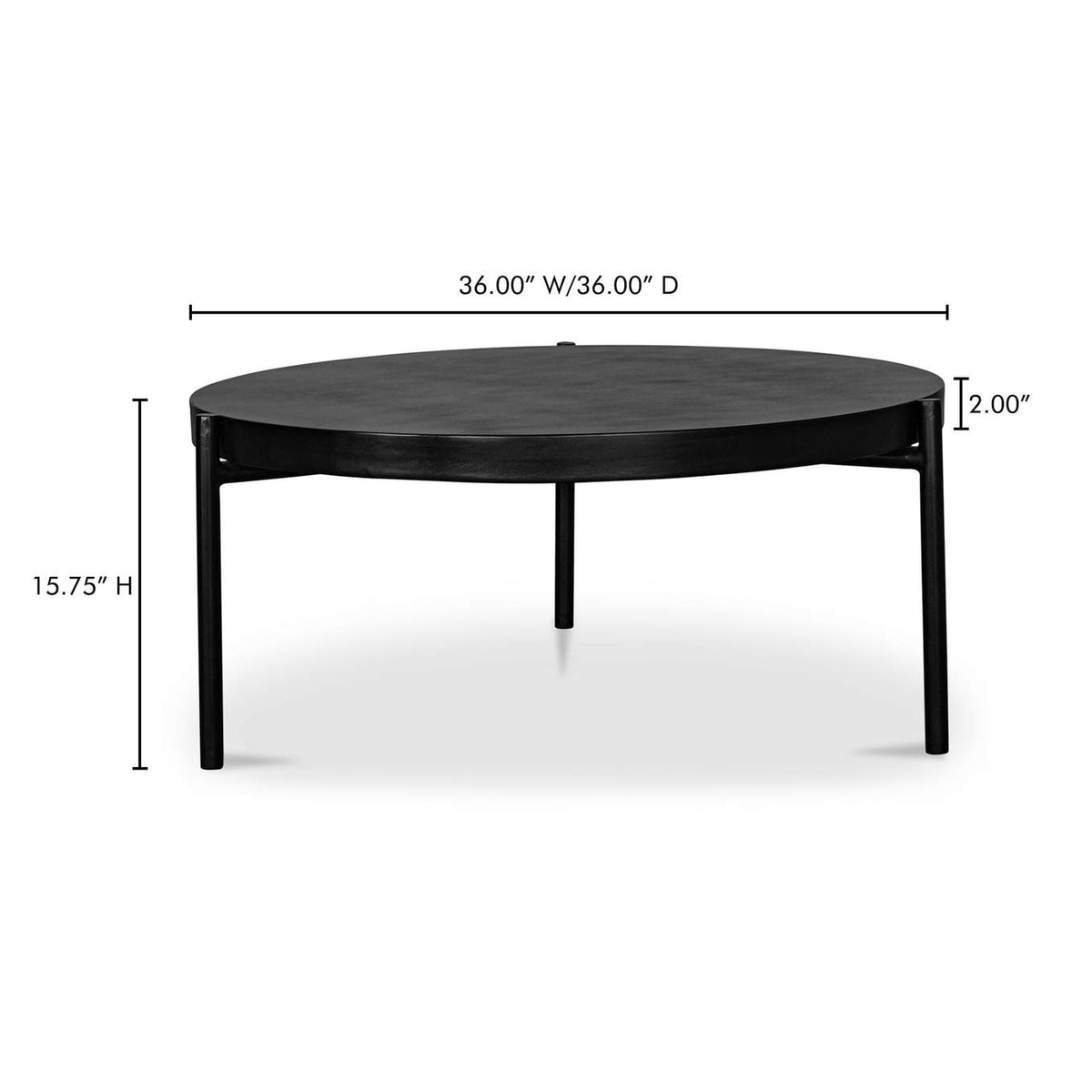 BQ-1009-02 Mendez Outdoor Coffee Table Black