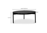 BQ-1009-02 Mendez Outdoor Coffee Table Black