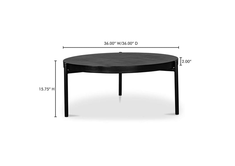 BQ-1009-02 Mendez Outdoor Coffee Table Black