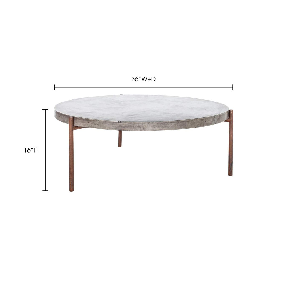 BQ-1009-25 Mendez Outdoor Coffee Table Grey