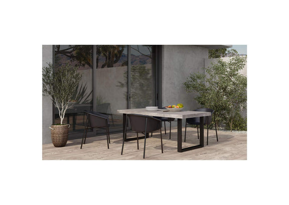 BQ-1018-25-0 Jedrik Outdoor Dining Table Large Grey