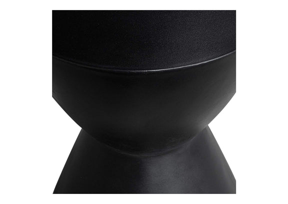 BQ-1022-02 Hourglass Outdoor Stool Black