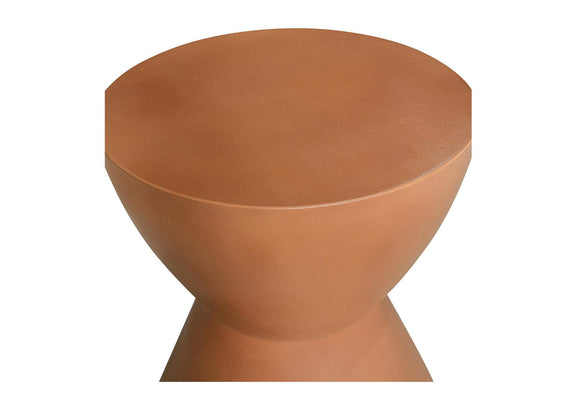 BQ-1022-23 Hourglass Outdoor Stool Terracotta
