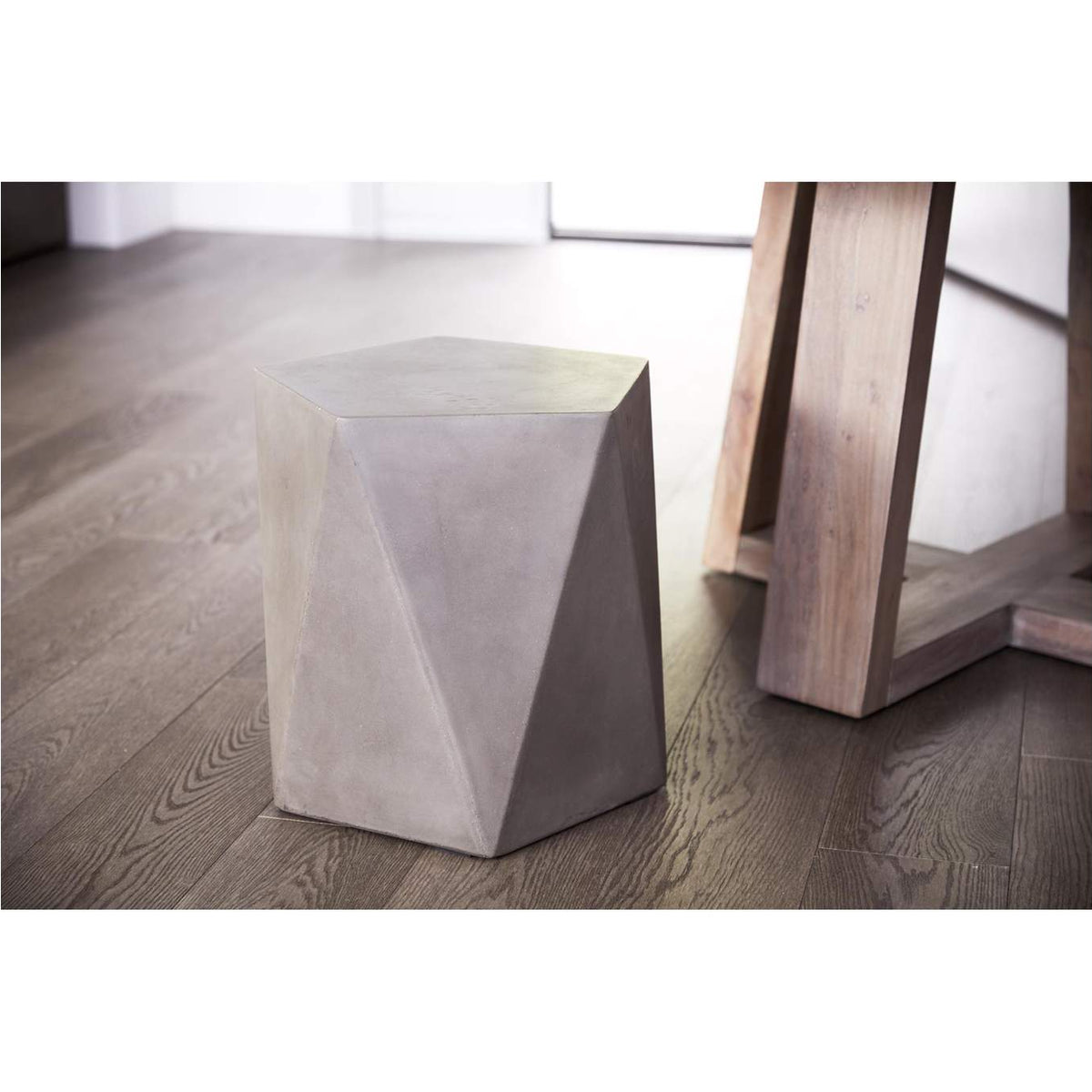 BQ-1023-25 Gem Outdoor Stool Grey