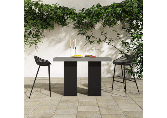 BQ-1035-25-0 Lithic Outdoor Bar Table Grey