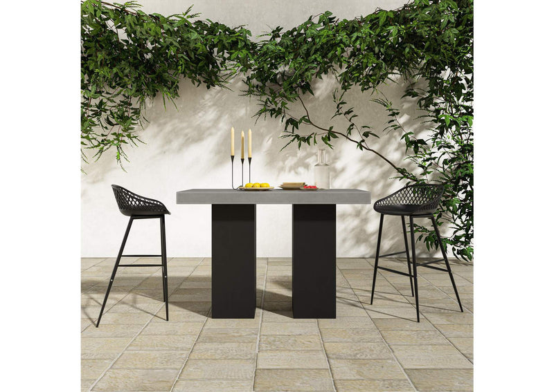 BQ-1035-25-0 Lithic Outdoor Bar Table Grey