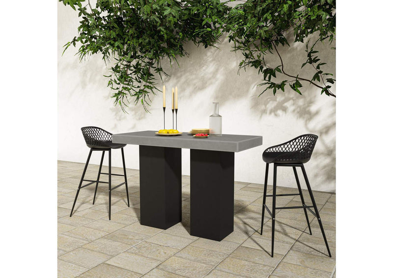 BQ-1035-25-0 Lithic Outdoor Bar Table Grey