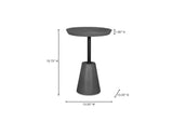 BQ-1046-25 Foundation Outdoor Accent Table Dark Grey