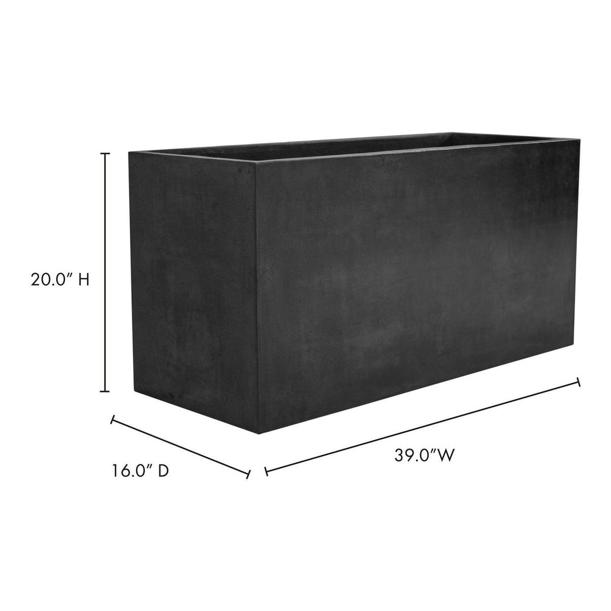 BQ-1051-15 Primrose Large Planter Grey