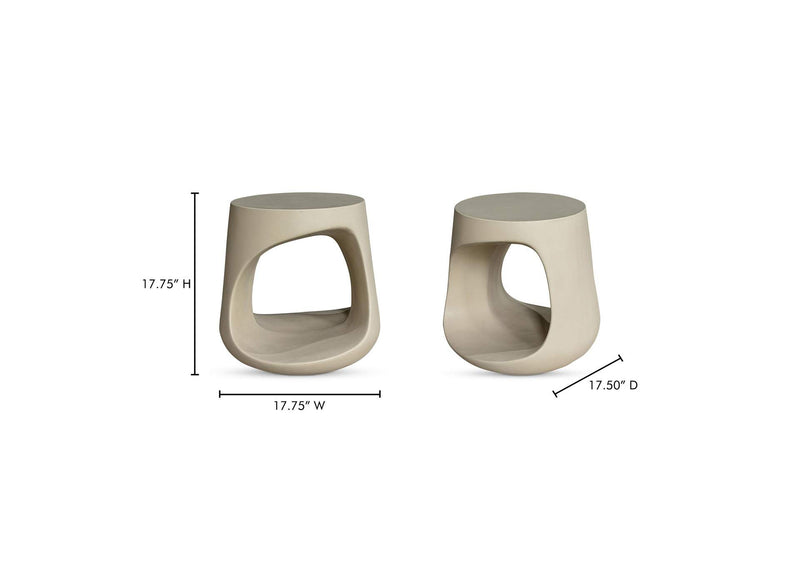 BQ-1055-05 Rothko Outdoor Stool Cream