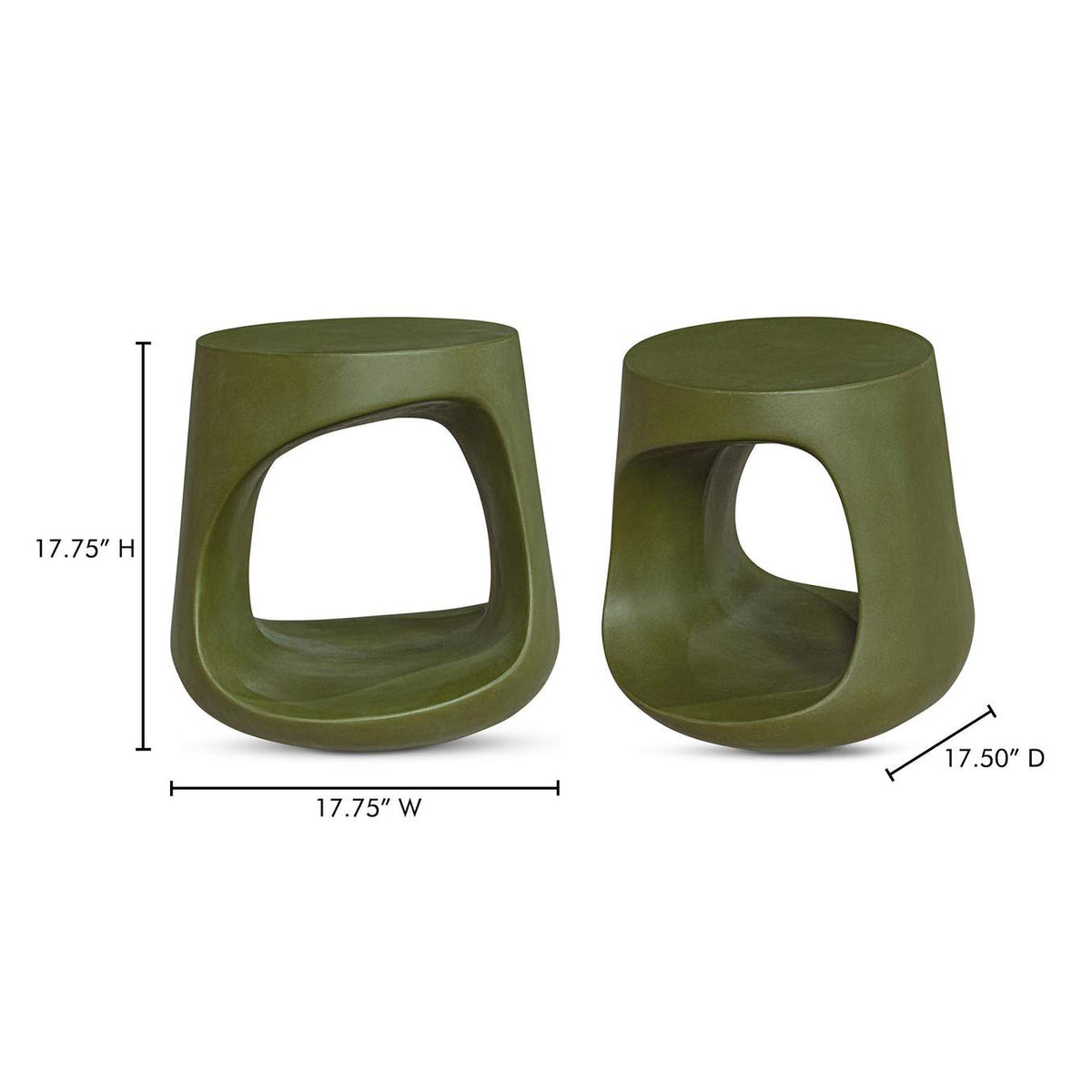 BQ-1055-16 Rothko Outdoor Stool Green