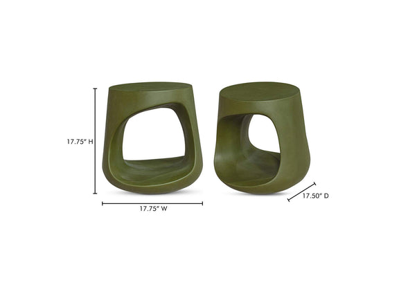 BQ-1055-16 Rothko Outdoor Stool Green