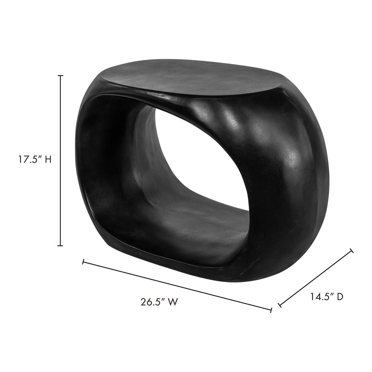 BQ-1056-02 Albers Outdoor Stool Black
