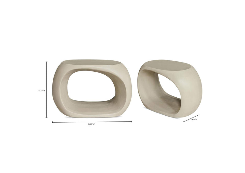 BQ-1056-05 Albers Outdoor Stool Cream