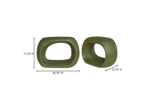 BQ-1056-16 Albers Outdoor Stool Green