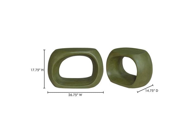 BQ-1056-16 Albers Outdoor Stool Green