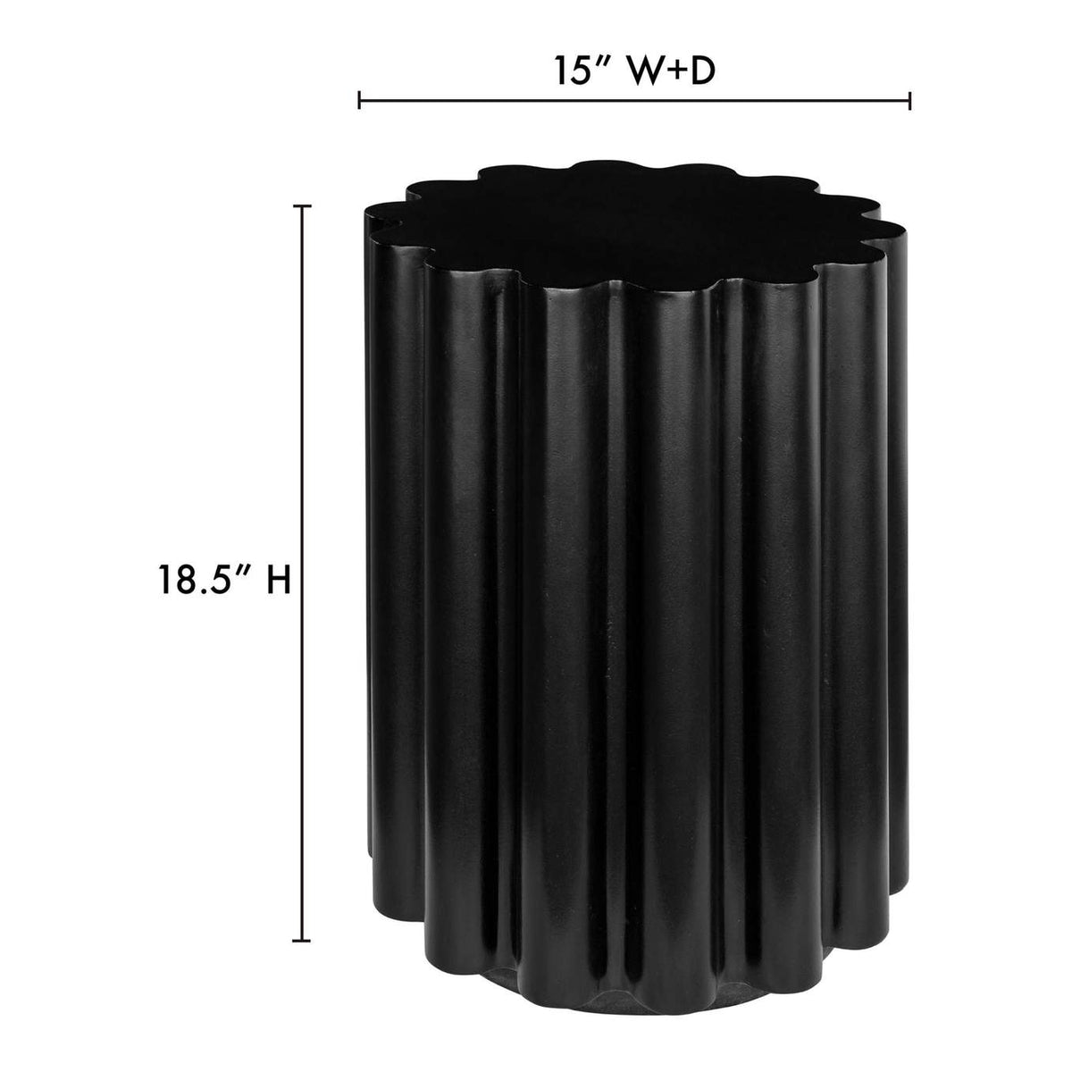 BQ-1062-02 Taffy Accent Table Black
