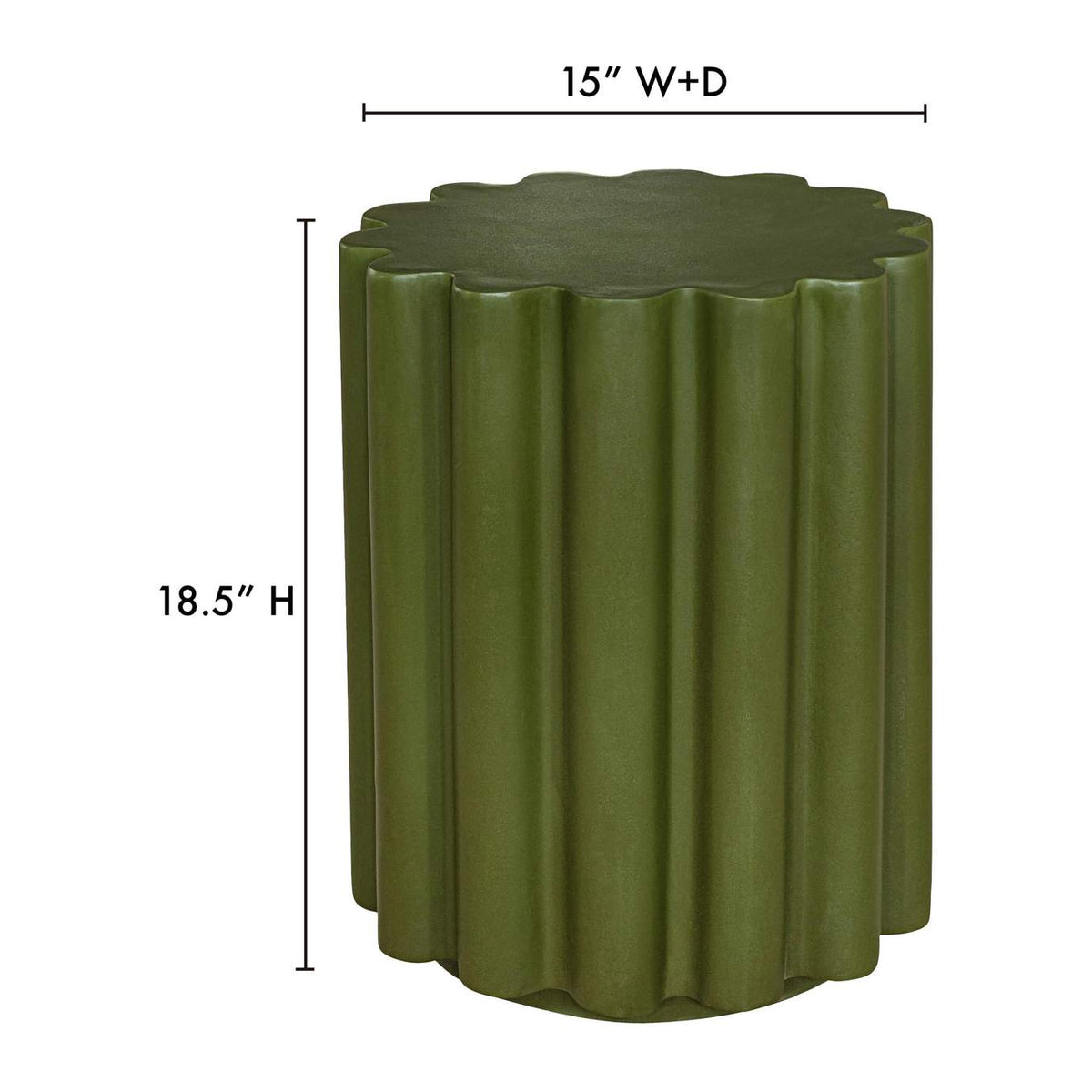 BQ-1062-16 Taffy Accent Table Green