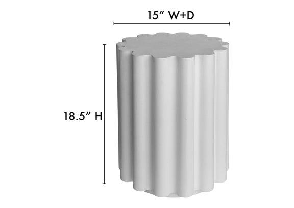 BQ-1062-18 Taffy Accent Table White