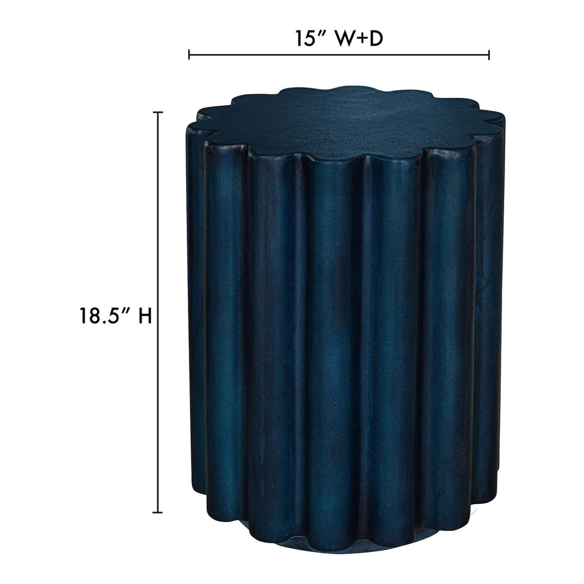 BQ-1062-46 Taffy Accent Table Navy Blue
