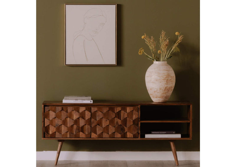 BZ-1020-24 O2 TV Cabinet Natural