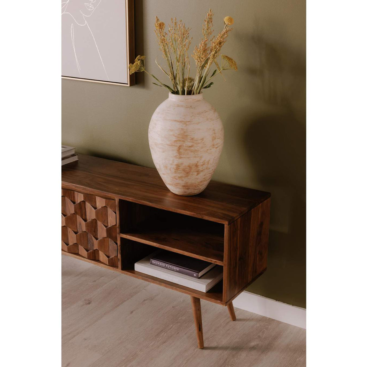 BZ-1020-24 O2 TV Cabinet Natural