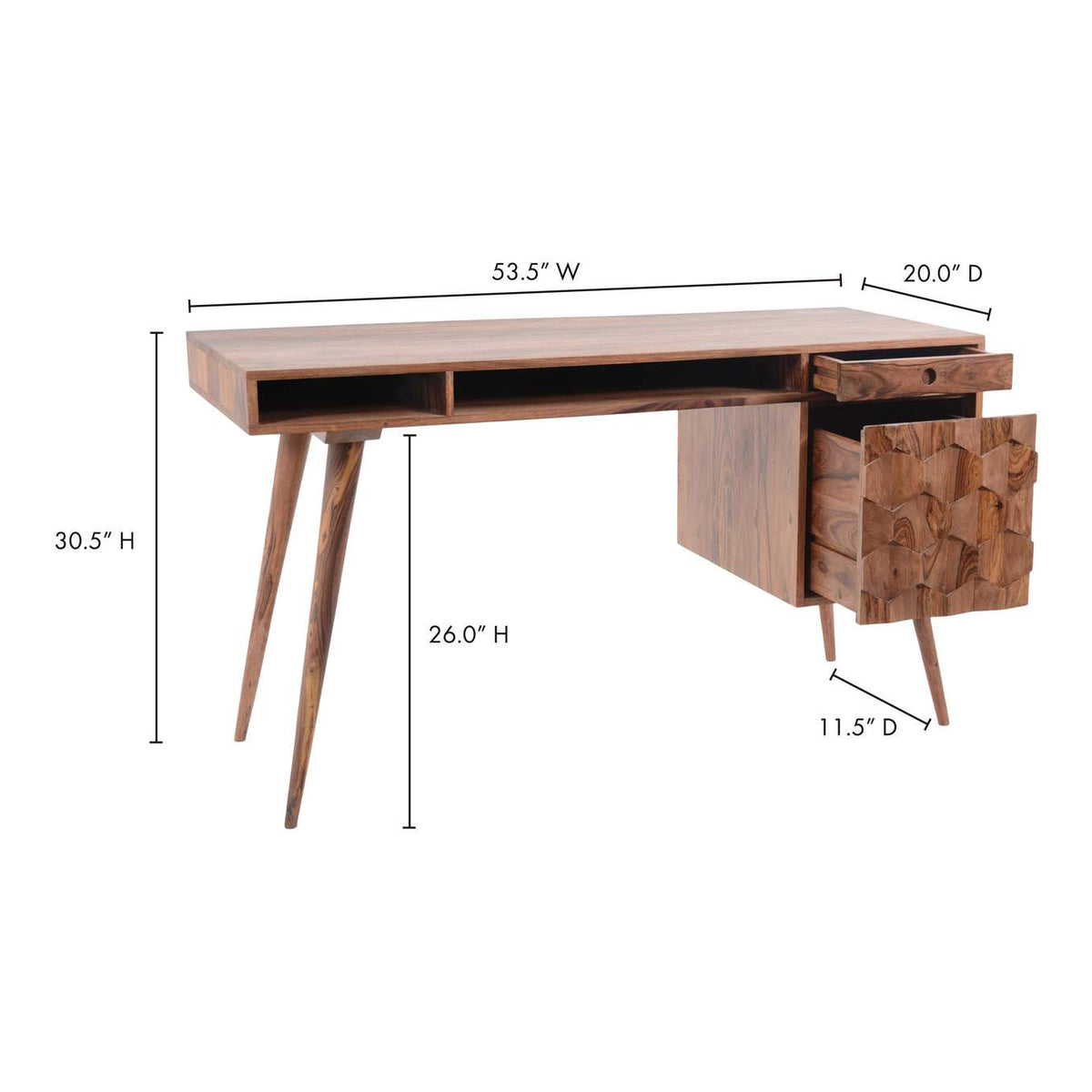 BZ-1024-24-0 O2 Desk Natural