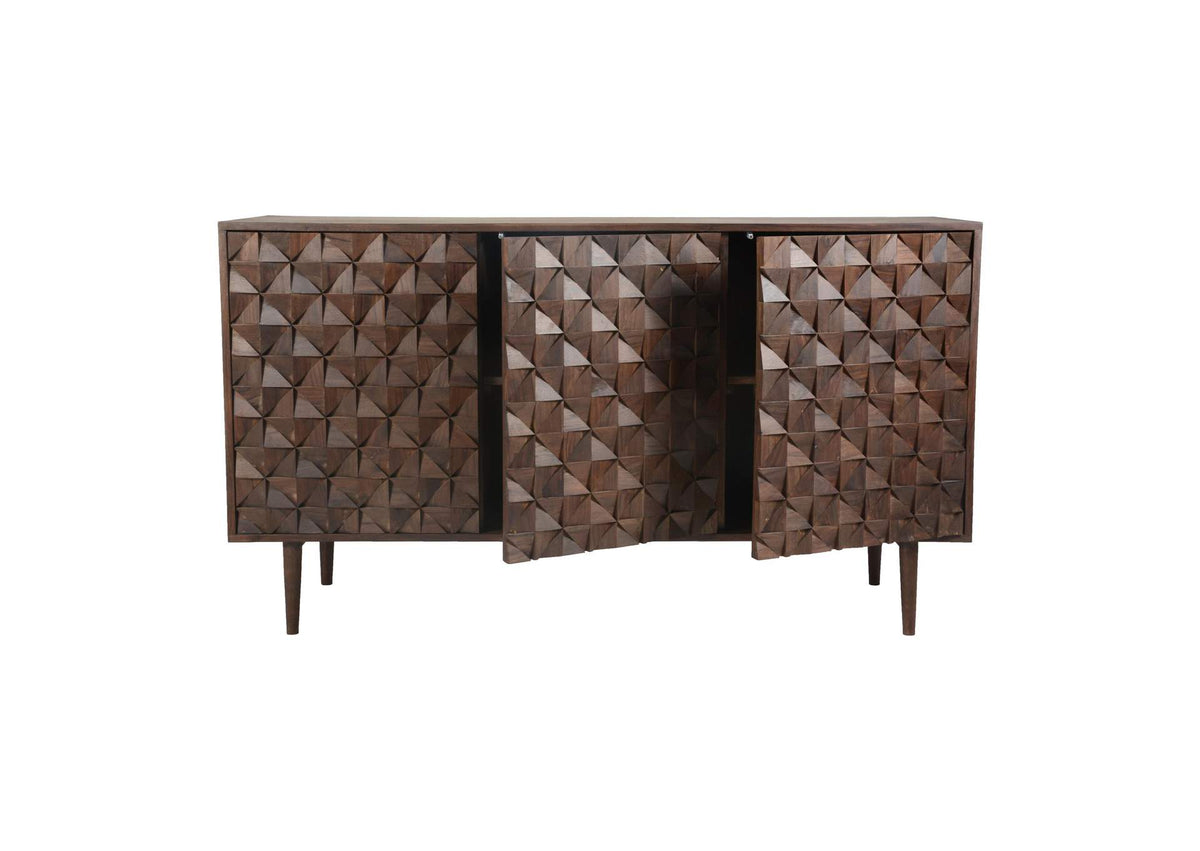 BZ-1039-03 Pablo 3 Door Sideboard Dark Brown