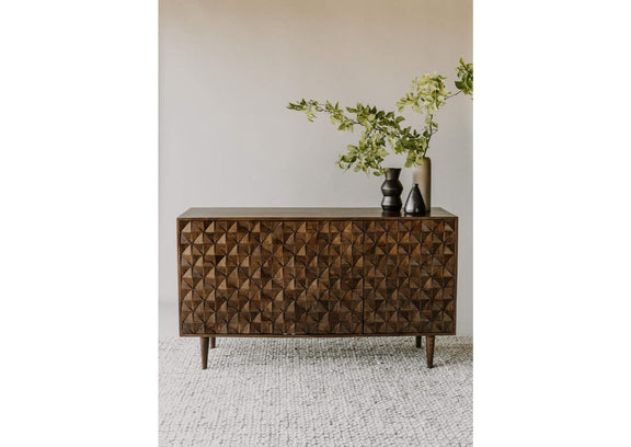 BZ-1039-03 Pablo 3 Door Sideboard Dark Brown